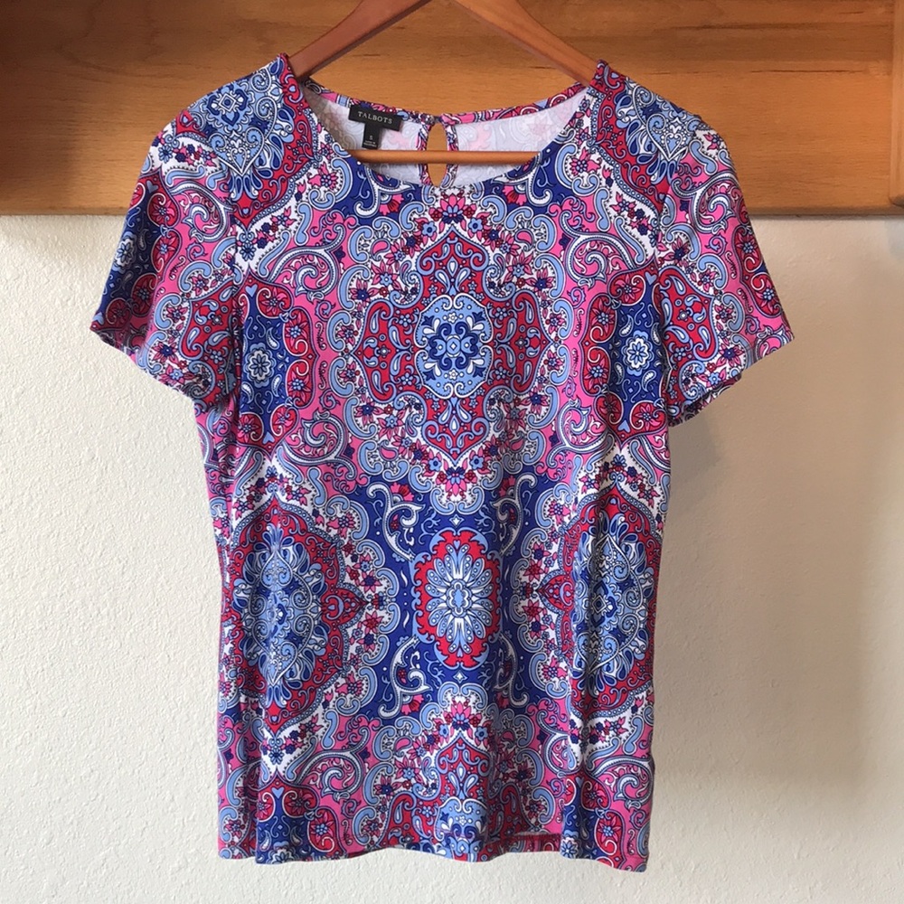 Talbots Colorful Blouse